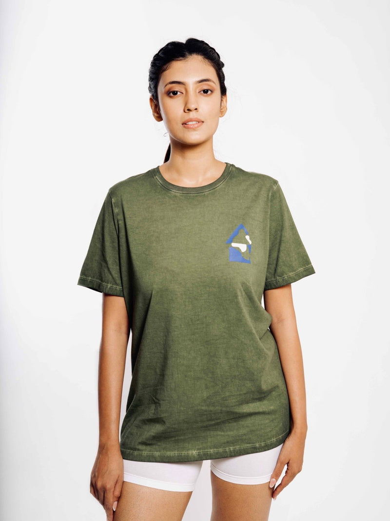 Habitat- 100% Organic Cotton Unisex Tee- Green | Verified Sustainable Womens T-Shirt on Brown Living™