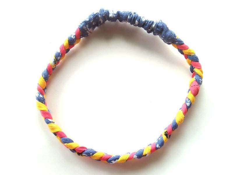 Buy Hand Braided Rainbow Hairbands (Set of 2) | Shop Verified Sustainable Womens Accessories on Brown Living™