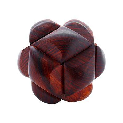 Buy Handcrafted Wooden Jigsaw 3D Soccer Ball Brain Teaser Puzzle | Shop Verified Sustainable Learning & Educational Toys on Brown Living™