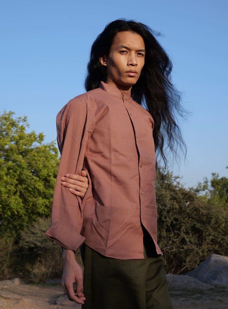 Buy Hand Dyed Unisex Full Sleeves Shirt | Shop Verified Sustainable Mens Shirt on Brown Living™