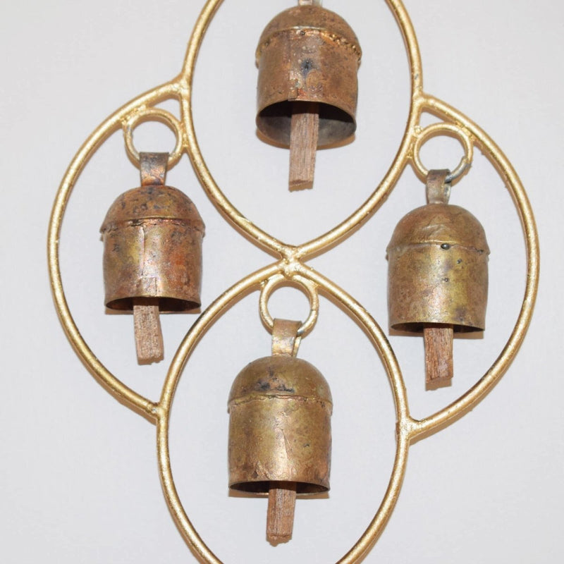 Buy Hand Forged Copper Coated Bell from Kutch | Shop Verified Sustainable Wall Decor on Brown Living™