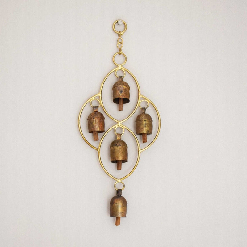 Buy Hand Forged Copper Coated Bell from Kutch | Shop Verified Sustainable Wall Decor on Brown Living™