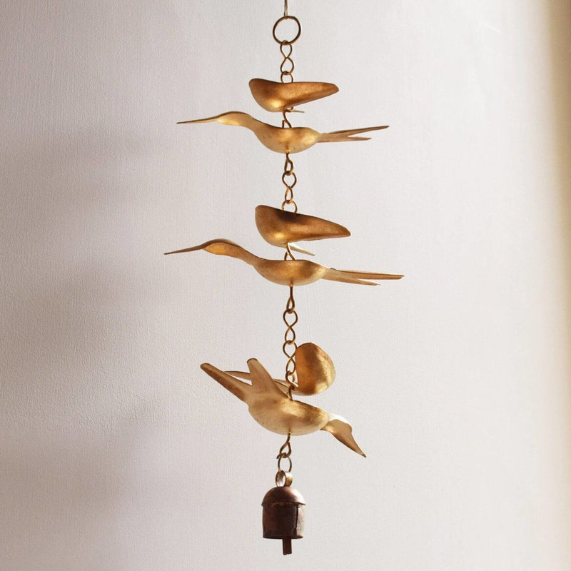 Buy Hand Forged Copper Coated Bell from Kutch | Shop Verified Sustainable Wall Decor on Brown Living™