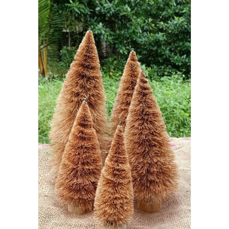 Buy Handcrafted Coir Christmas Tree- 9*6*25 CM | Shop Verified Sustainable Decor & Artefacts on Brown Living™