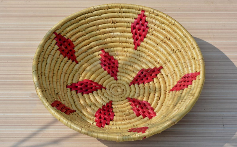 Buy Handcrafted & Eco Friendly Moonj grass fruit basket | Shop Verified Sustainable Baskets & Boxes on Brown Living™