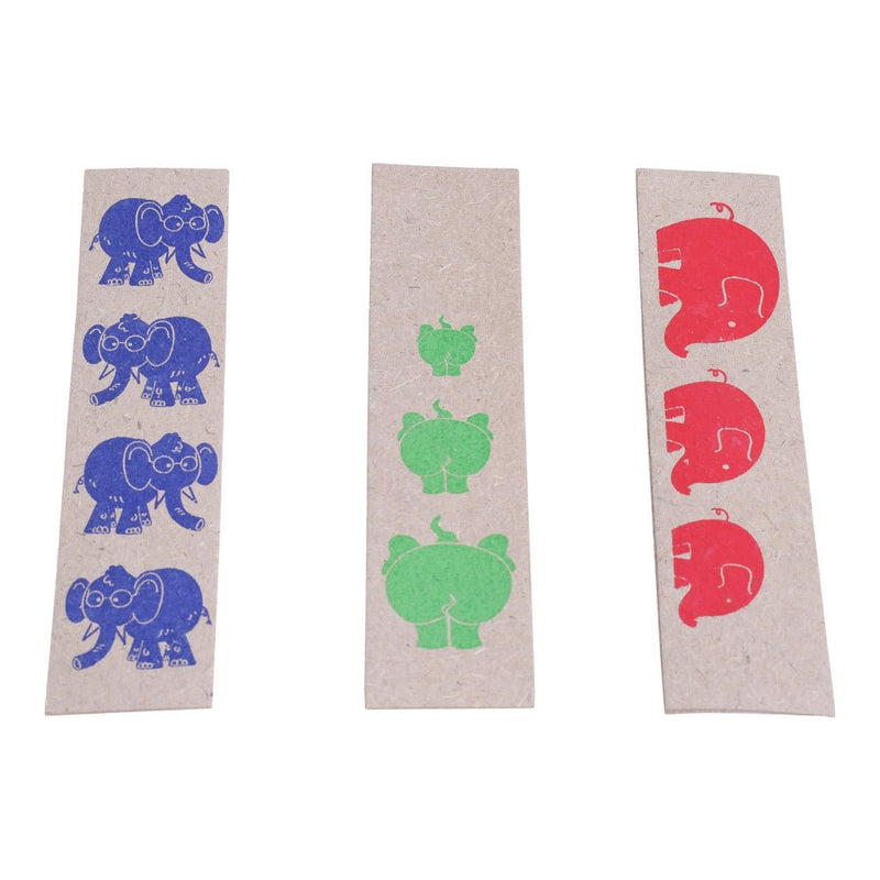 Buy Handcrafted Elephant Poo Paper Bookmark Set of 3 | Shop Verified Sustainable Bookmarks on Brown Living™