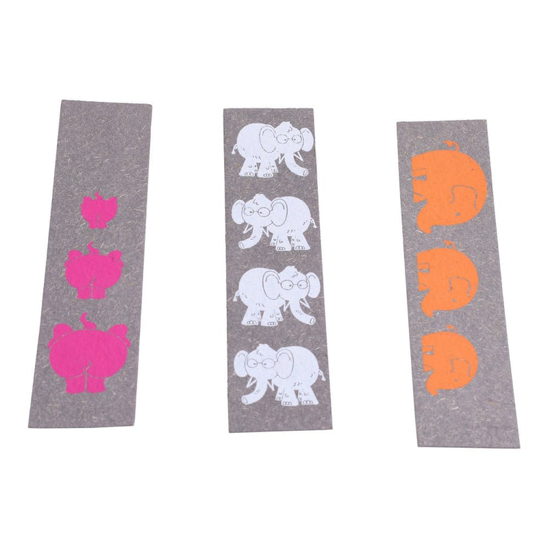 Buy Handcrafted Elephant Poo Paper Bookmark Set of 3 | Shop Verified Sustainable Bookmarks on Brown Living™