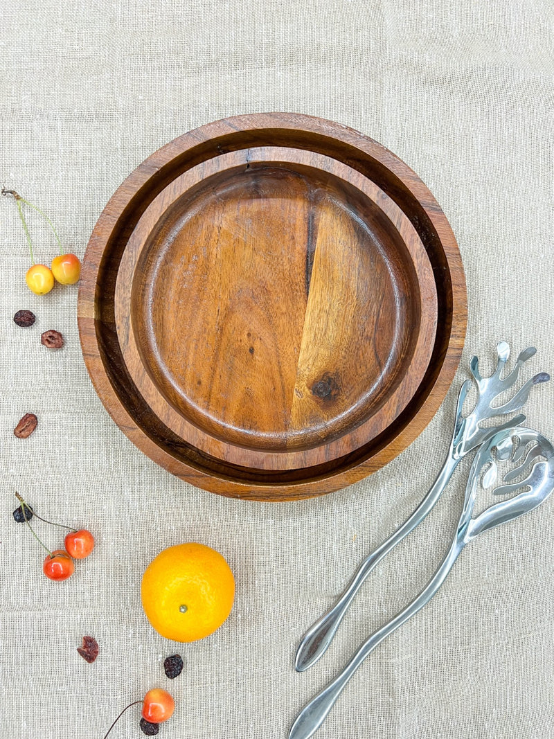 Handcrafted Wood Bowl | Made of Acacia Wood | Verified Sustainable Plates & Bowls on Brown Living™