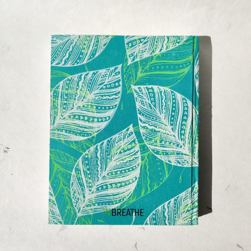 Buy Handmade Paper Bamboo Hardcover Notebook | Leaves | Shop Verified Sustainable Notebooks & Notepads on Brown Living™