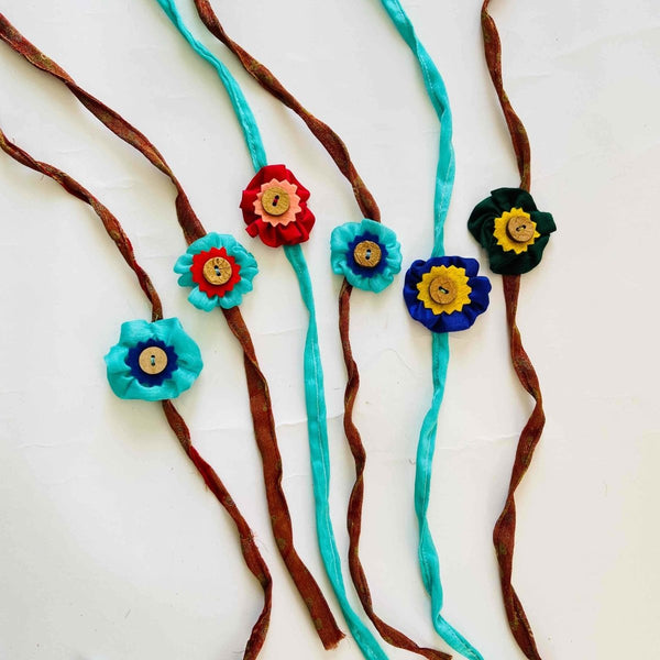 Buy Handmade Rakhis- for Kids- Multicolour | Shop Verified Sustainable Rakhi on Brown Living™