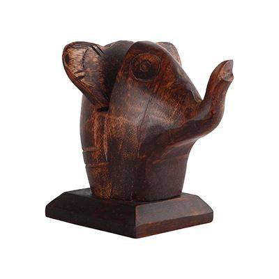 Buy Elephant Lovers Wooden Spectacle Holder | Table Organiser | Shop Verified Sustainable Table Decor on Brown Living™