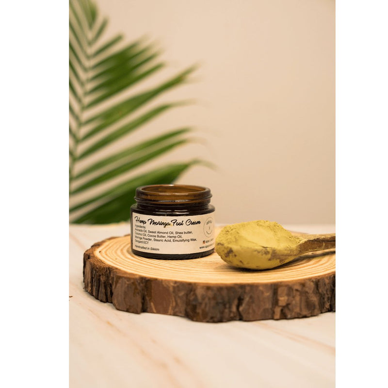 Buy Hemp Moringa Nourishing Foot Cream- 100g | Shop Verified Sustainable Foot Cream on Brown Living™