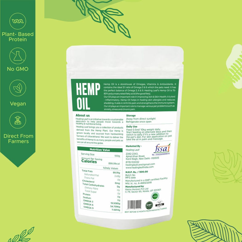 Buy Hemp Oil For Pets (90ml) | Shop Verified Sustainable Pet Supplies on Brown Living™