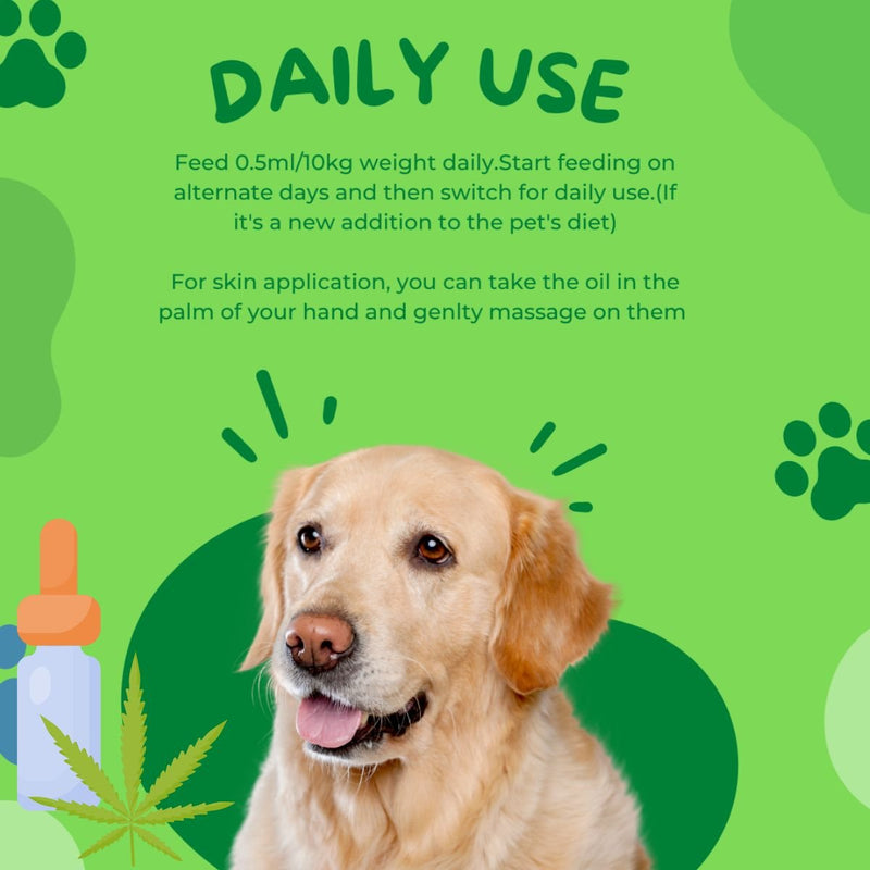 Buy Hemp Oil For Pets (90ml) | Shop Verified Sustainable Pet Supplies on Brown Living™