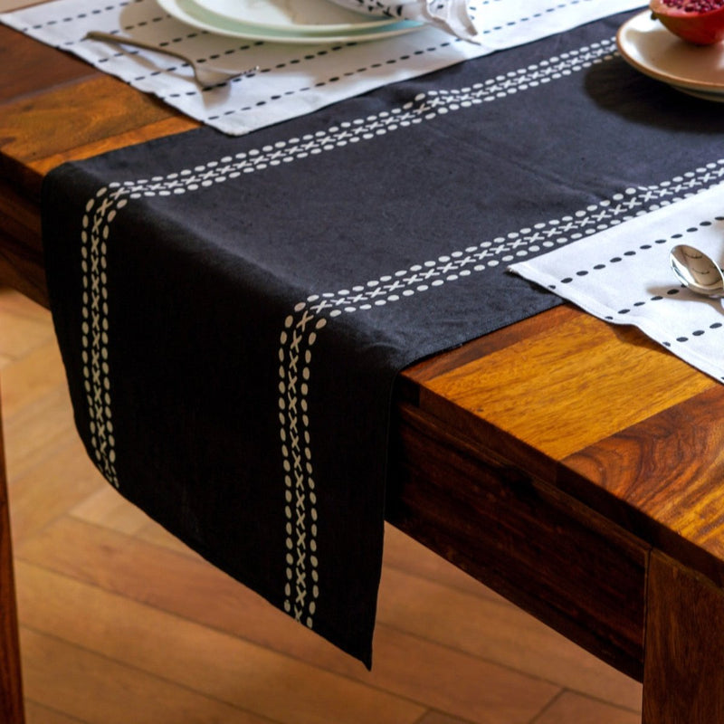 Buy Himadri Table Runner | Pure Hemp | Shop Verified Sustainable Table Linens on Brown Living™