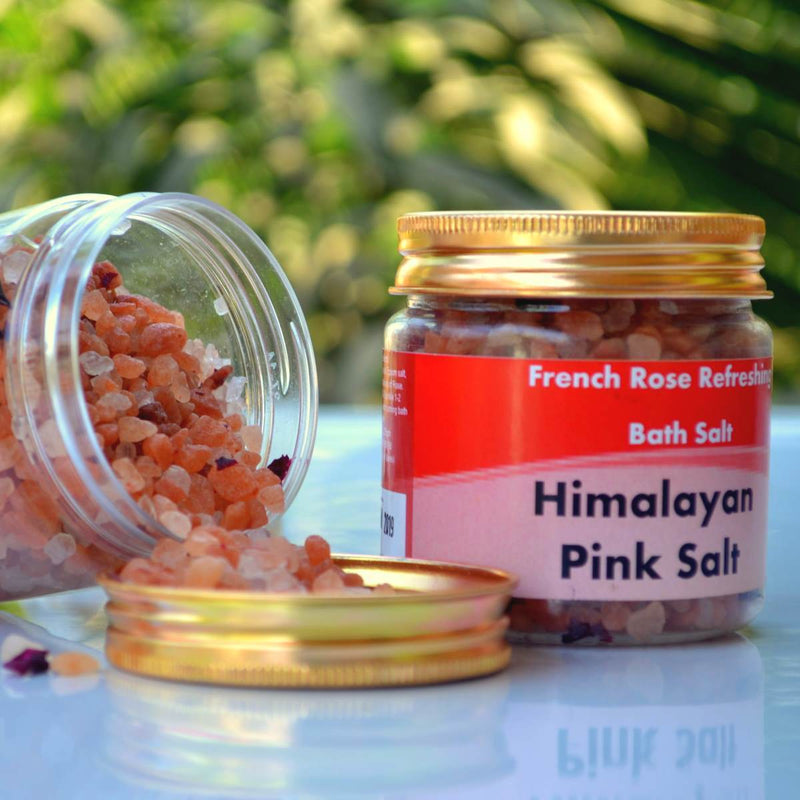 Buy Himalayan Pink Salt | French Rose Refreshing bath salt | Shop Verified Sustainable Bath Salt on Brown Living™