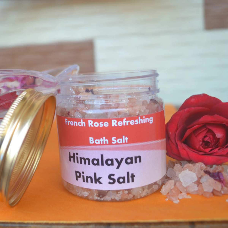 Buy Himalayan Pink Salt | French Rose Refreshing bath salt | Shop Verified Sustainable Bath Salt on Brown Living™