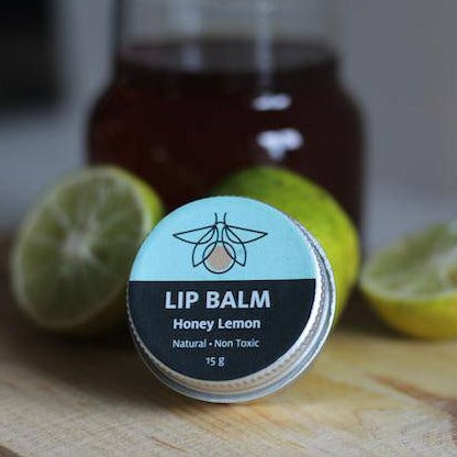 Buy Honey Lemon Lip Balm 20g with Organic Beeswax | Shop Verified Sustainable Lip Balms on Brown Living™