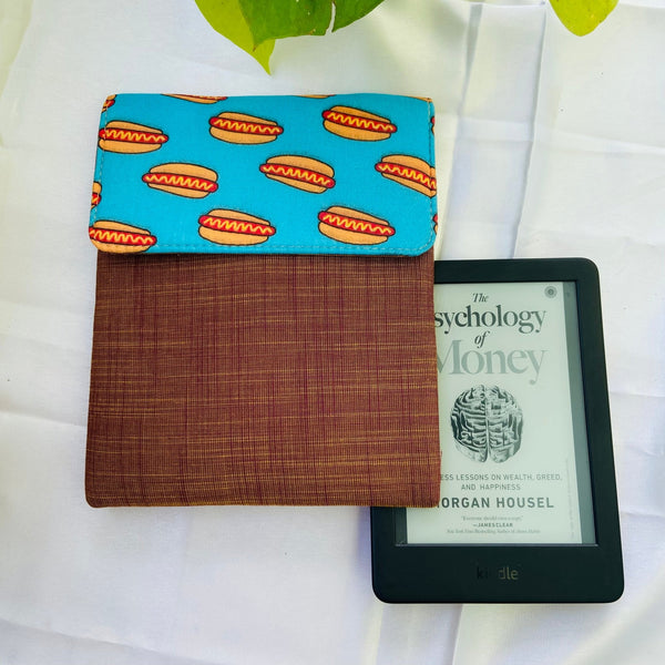 Hot Dog- Kindle Sleeve- Fits all Kindle Paperwhite Gen 1 to 11 | Verified Sustainable Laptop Sleeve on Brown Living™