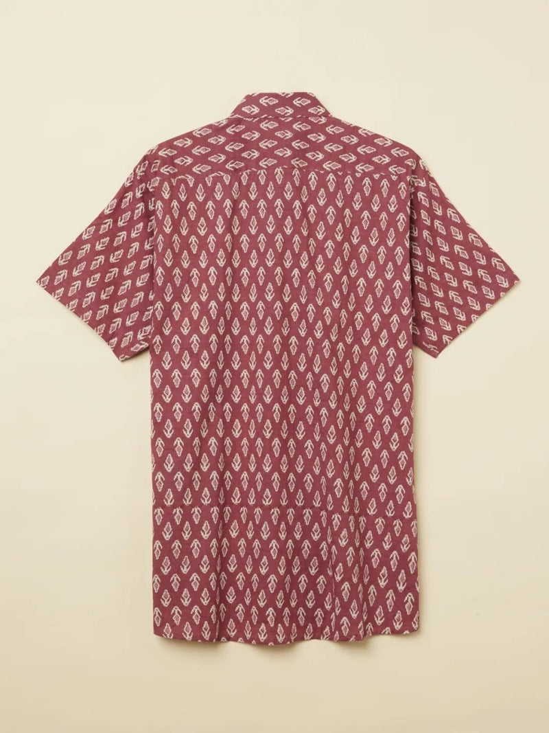 Buy Ikat Printed Cotton Shirt | Shop Verified Sustainable Men Shirt on Brown Living™