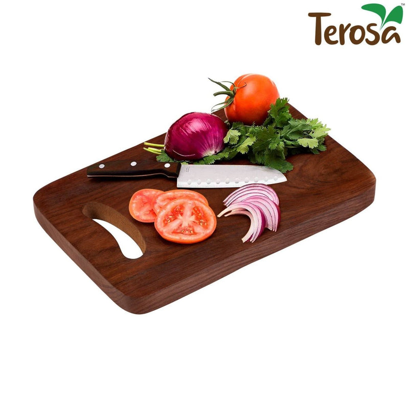 Buy Indian Rosewood or Sheesham Chopping Board Std - 12"x8" - Wooden | Shop Verified Sustainable Kitchen Tools on Brown Living™