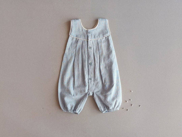 Buy Indigene Vintage Jumpsuit - Blue | Shop Verified Sustainable Kids Rompers on Brown Living™