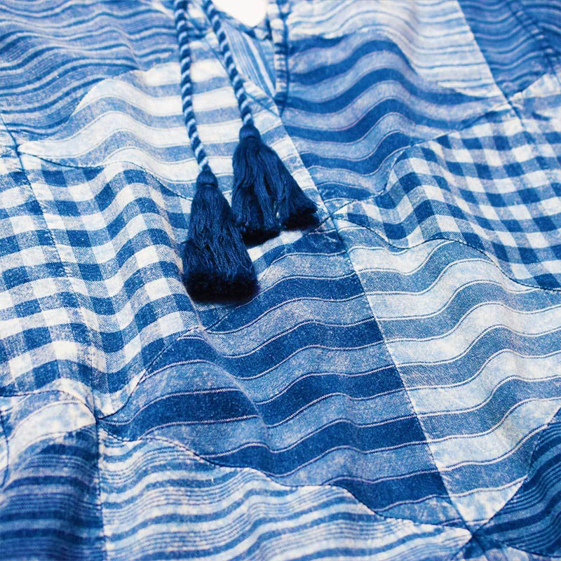 Buy Indigo Handloom Loose Dress | Shop Verified Sustainable Womens Dress on Brown Living™