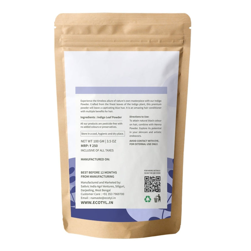 Buy Indigo Powder-100g | Neel Avuri Natural Hair Dye | Hair Conditioning | Shop Verified Sustainable Hair Colour on Brown Living™