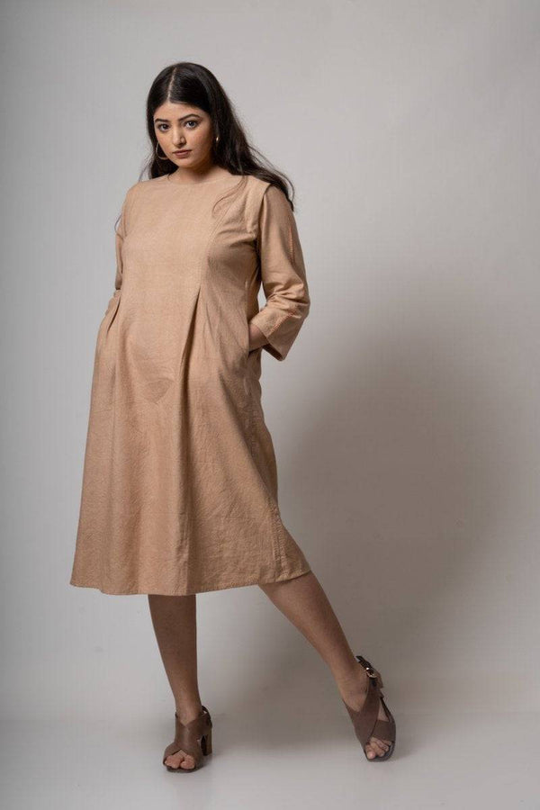 Buy Inverted Pleat Dress | Shop Verified Sustainable Womens Dress on Brown Living™