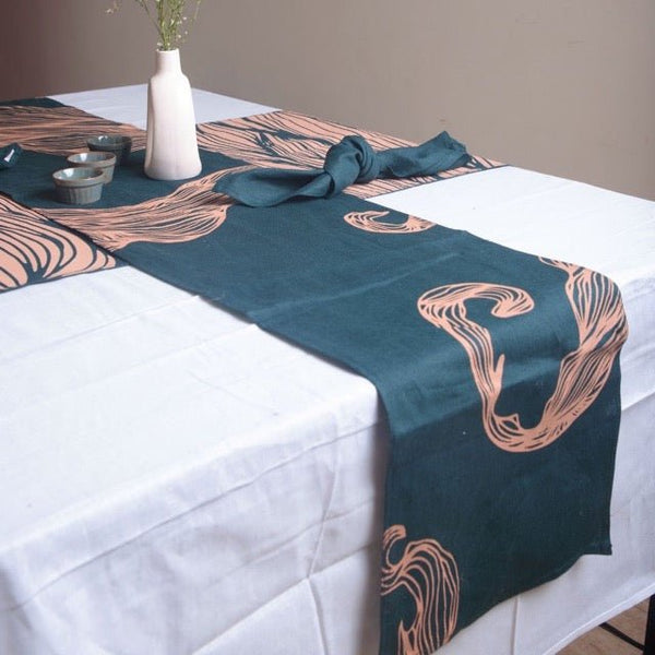 Buy Iraja Table Linen Set | Pure Hemp | Sustainable Table Runner | Shop Verified Sustainable Table Linens on Brown Living™