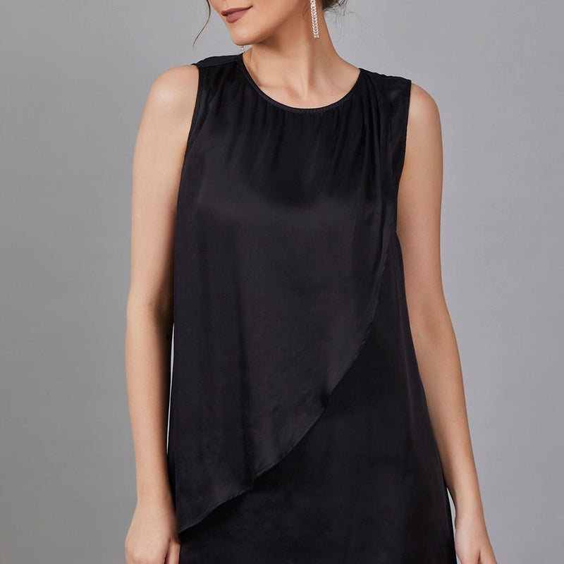 Buy Izzie - Stylish Waterfall Drape Dress | Shop Verified Sustainable Products on Brown Living