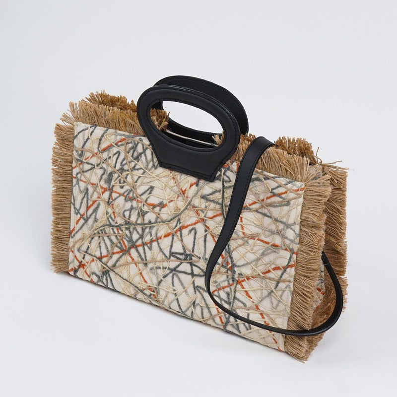 Jute Weave Shopper Bag | Verified Sustainable Womens Handbag on Brown Living™