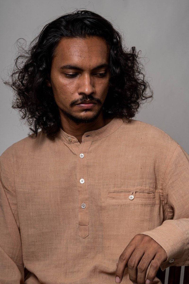 Buy Kala Cotton Long Shirt | Shop Verified Sustainable Mens Shirt on Brown Living™