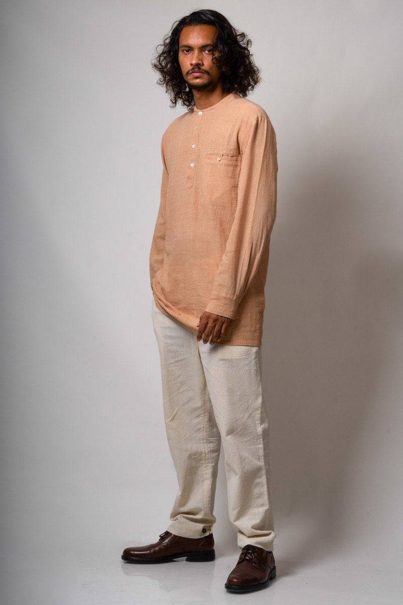 Buy Kala Cotton Long Shirt | Shop Verified Sustainable Mens Shirt on Brown Living™