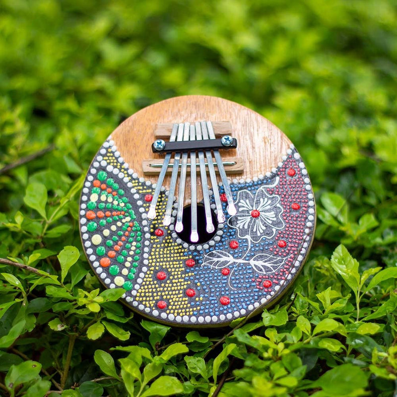 Buy Kalimba 7 keys- Flower | Shop Verified Sustainable Musical Instruments on Brown Living™