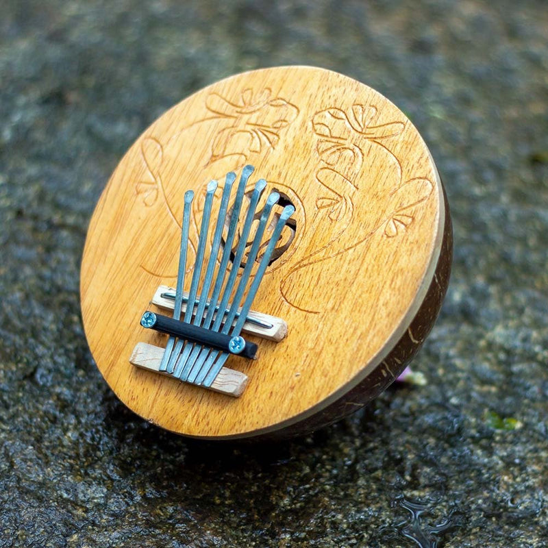 Buy Kalimba 7 keys- Plain engraved Iguana | Shop Verified Sustainable Musical Instruments on Brown Living™