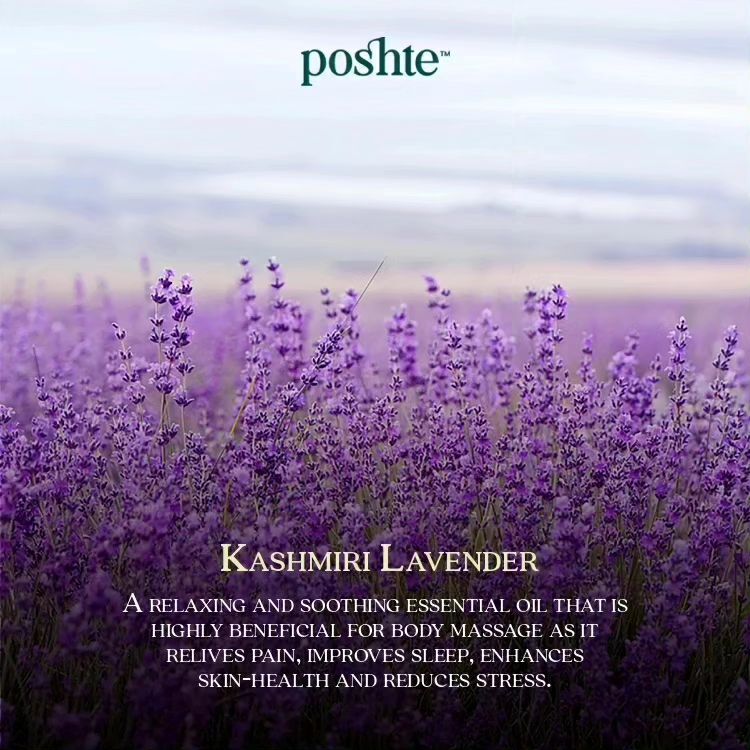 Buy Kashmiri Lavender Body Massage Oil | Shop Verified Sustainable Body Oil on Brown Living™