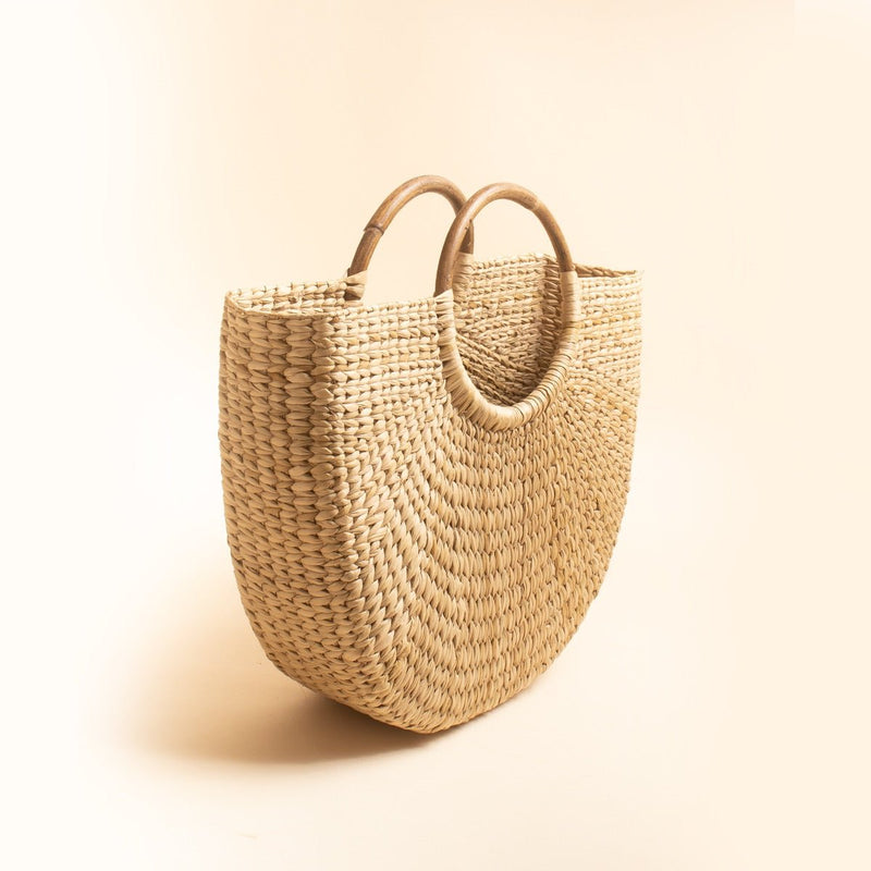 Buy Kauna Grass U Shaped Tote Bag - Medium | Shop Verified Sustainable Tote Bag on Brown Living™