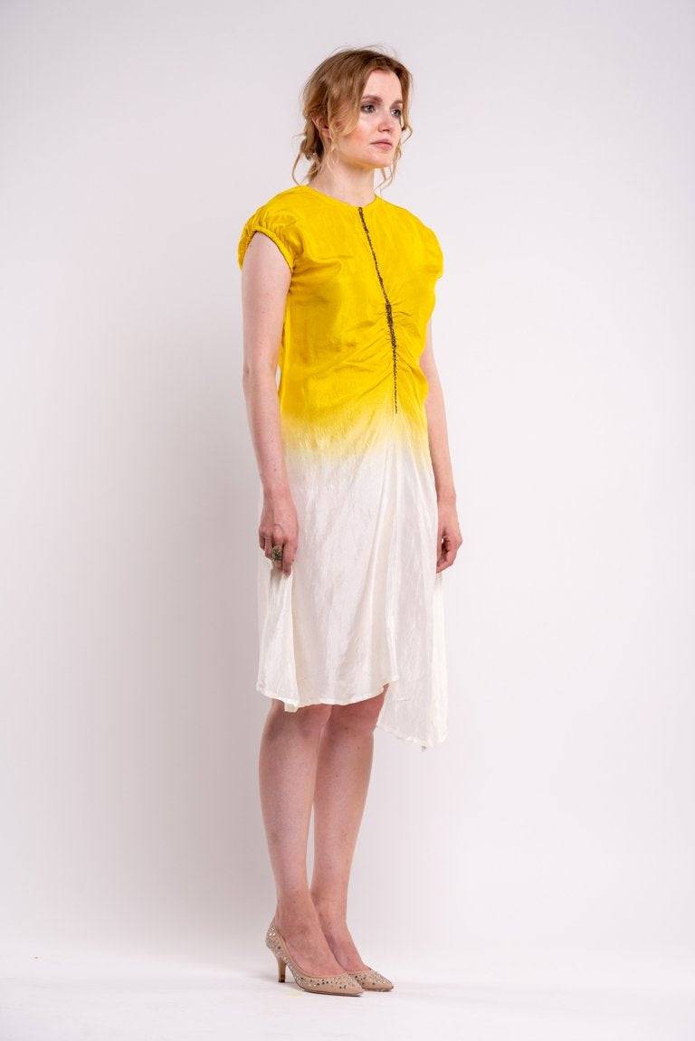 Buy Kintsugi Marigold Dress | Shop Verified Sustainable Womens Dress on Brown Living™