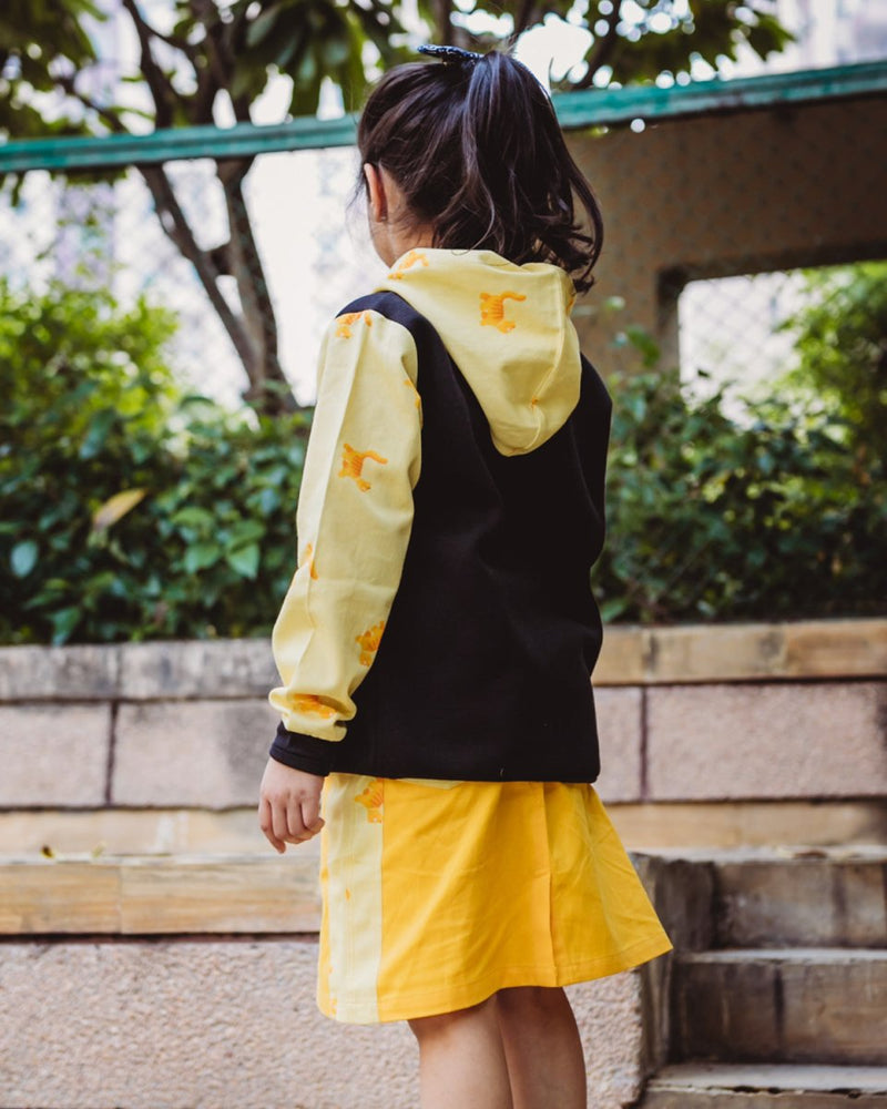 Buy Kitty Kat' Yellow A-Line Skirt | Shop Verified Sustainable Kids Skirts on Brown Living™