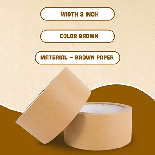 Buy Kraft Paper Tape For Packing | 2 Inch Tape, 50 Meters | Pack Of 2 | Brown Eco-Friendly Tape | Shop Verified Sustainable Packing Tape on Brown Living™