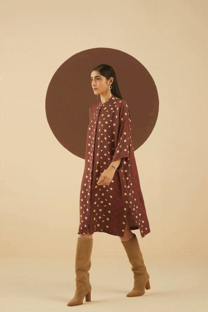 Buy Laurel Print Shirt dress | Shop Verified Sustainable Womens Dress on Brown Living™