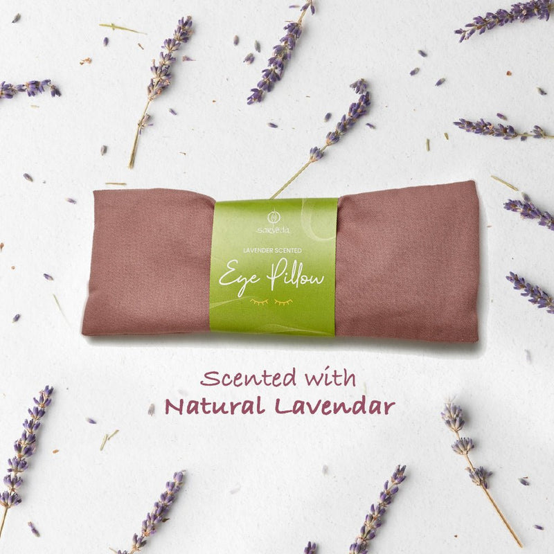 Buy Lavender Scented Eye Pillows for Yoga, Meditation and Relaxation | Made with Cotton & Filled with Flaxseed | Shop Verified Sustainable Eye Pillow on Brown Living™