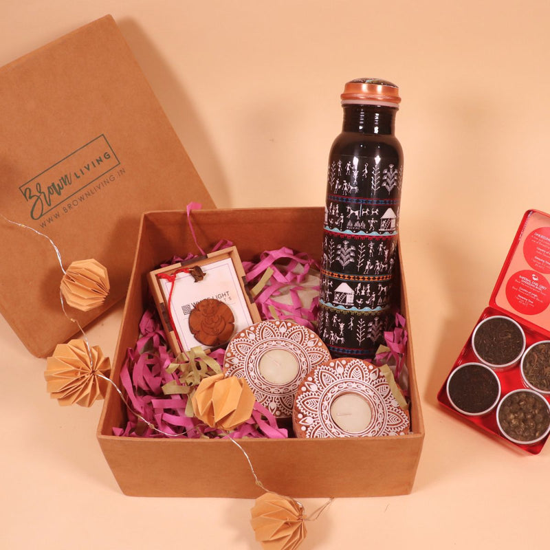 Buy Lit Festive Essentials Gift Hamper - Diwali | Shop Verified Sustainable Gift Hampers on Brown Living™