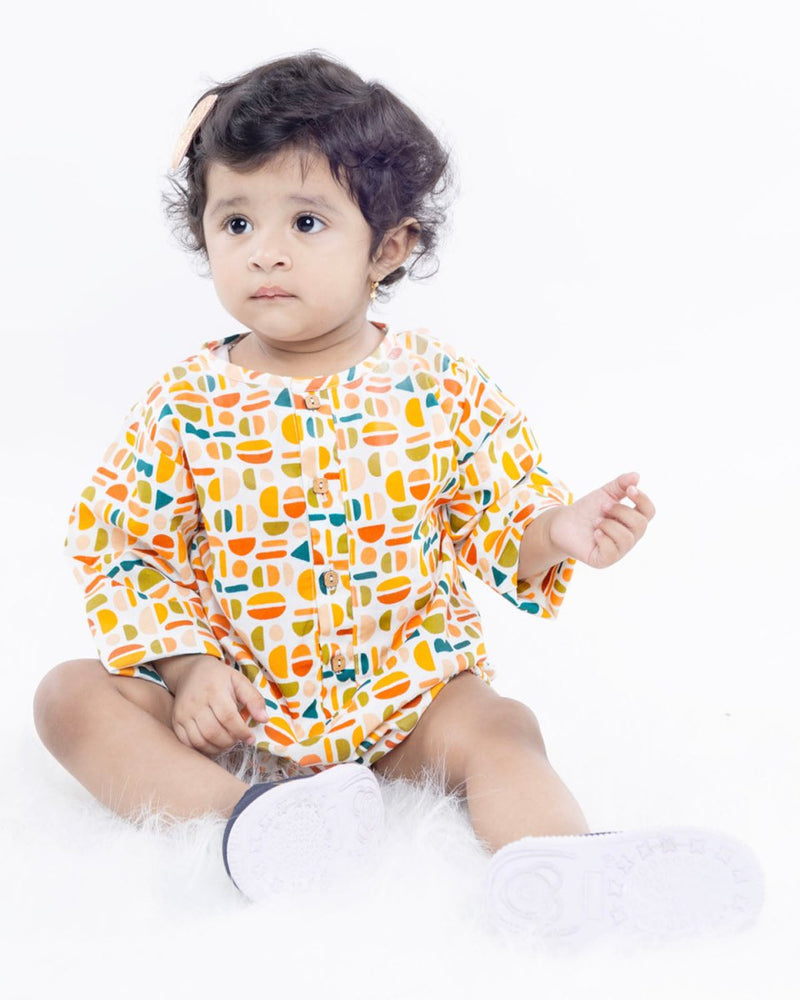 Buy Macaroni Full Sleeves Unisex Onesie | Shop Verified Sustainable Kids Onesies on Brown Living™