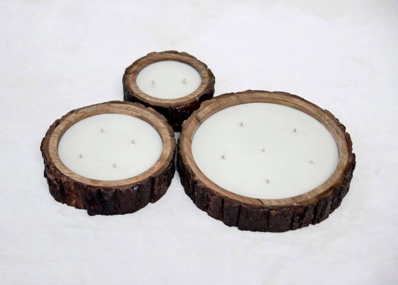 Buy Mango wood Candles in 3 Concentric sizes | Shop Verified Sustainable Candles & Fragrances on Brown Living™