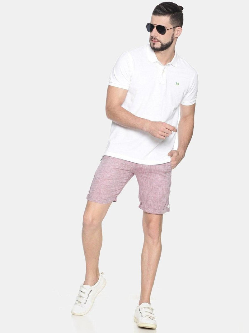 Buy Maroon Colour Slim Fit Hemp Shorts | Shop Verified Sustainable Mens Shorts on Brown Living™