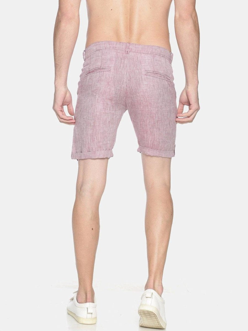 Buy Maroon Colour Slim Fit Hemp Shorts | Shop Verified Sustainable Mens Shorts on Brown Living™