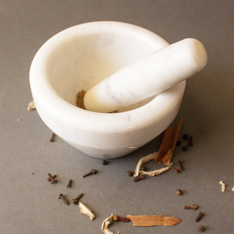 Buy Masala Pot Marble Mortar and Pestle | Shop Verified Sustainable Products on Brown Living