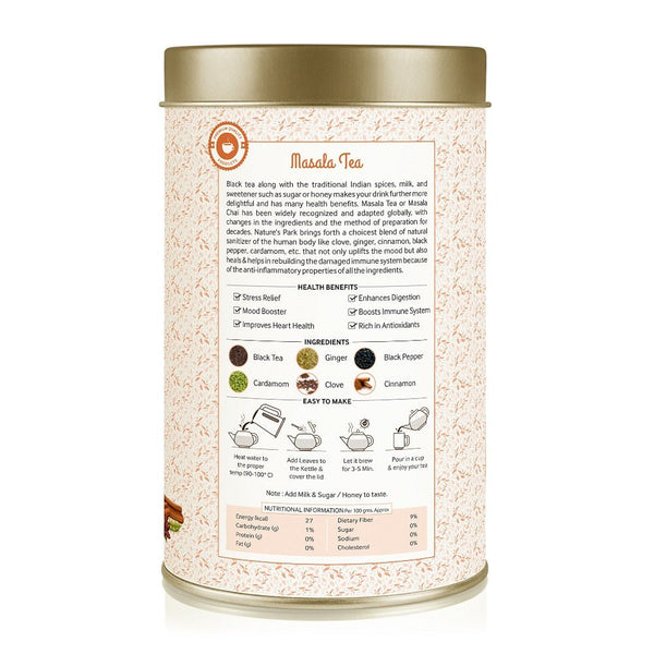 Buy Masala Tea Can - 100 g | Shop Verified Sustainable Tea on Brown Living™